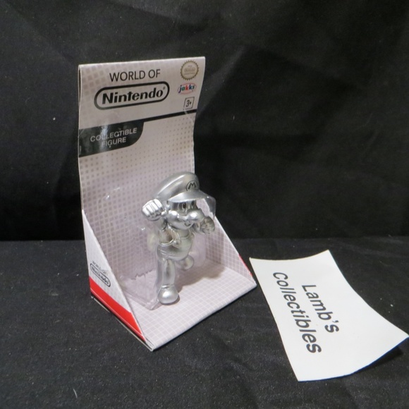Metal Mario World of Nintendo white box 2.5" figure Jakks Pacific action figure - Picture 3 of 16